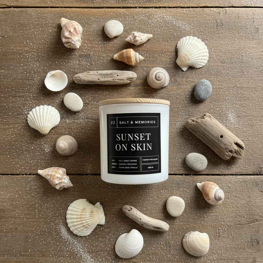 Sunset On Skin Candle – Coconut, Caramel & Vanilla 400g | Australia