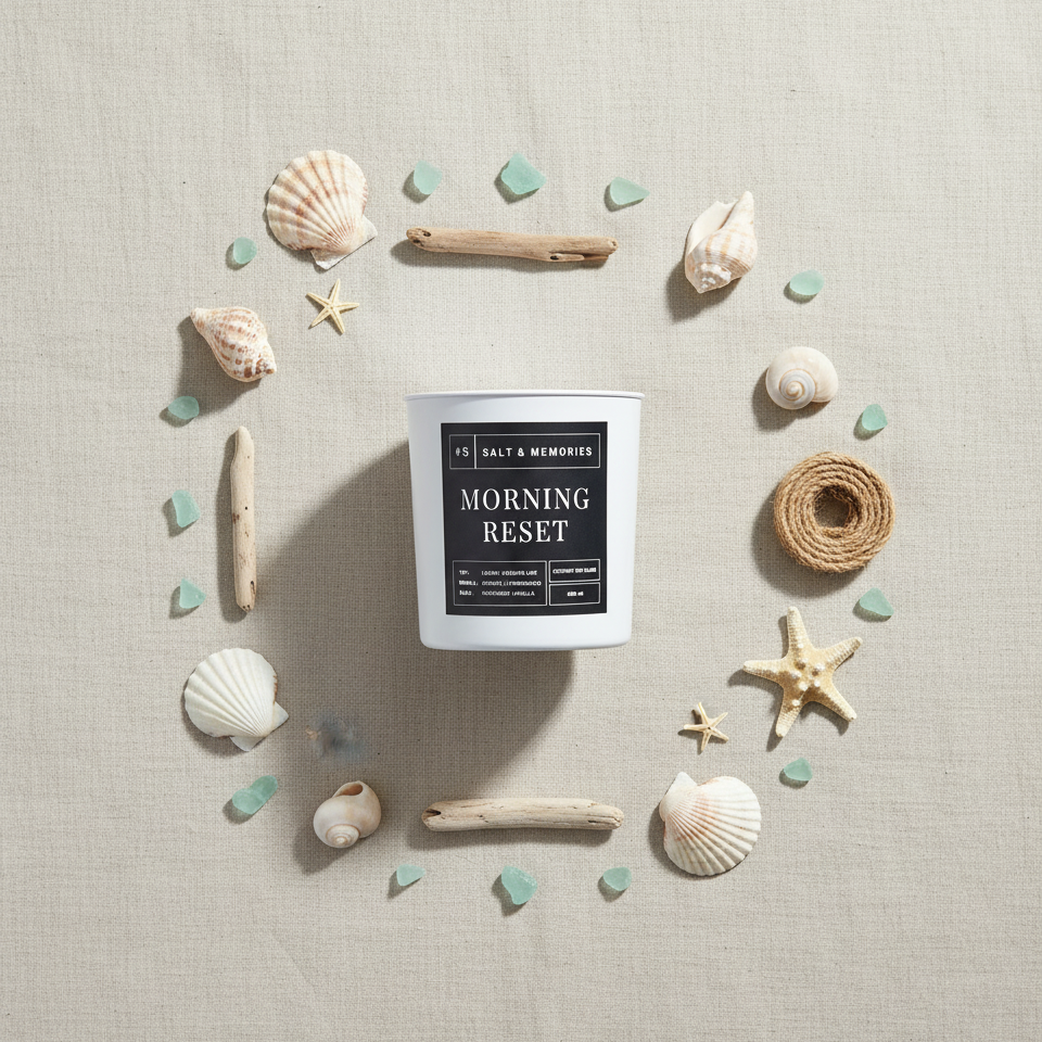 Morning Reset Candle – Crisp Citrus & Floral 400g | Luxury Coco Soy, Australia