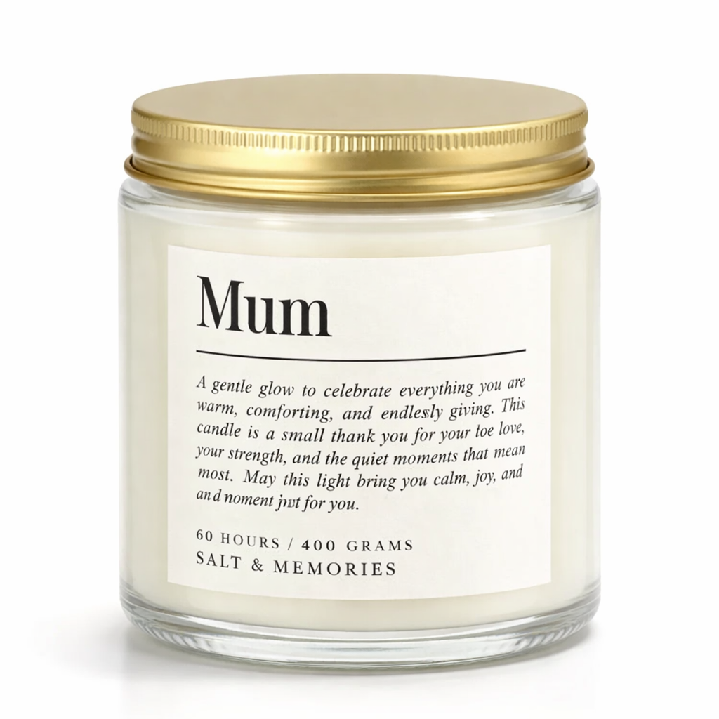Mum Definition Candle - Salt & Memories Soy Wax Gift | 400g