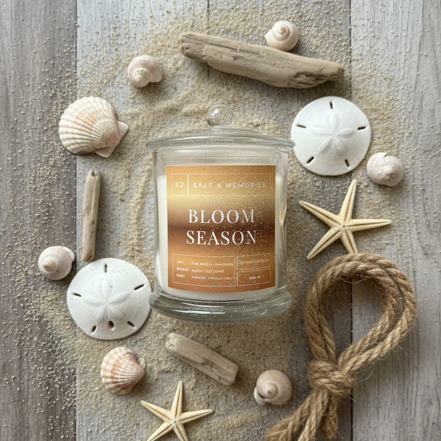 Bloom Season Candle – Sweet Floral, Grape & Jasmine 350g | Luxury Coco Soy, Australia