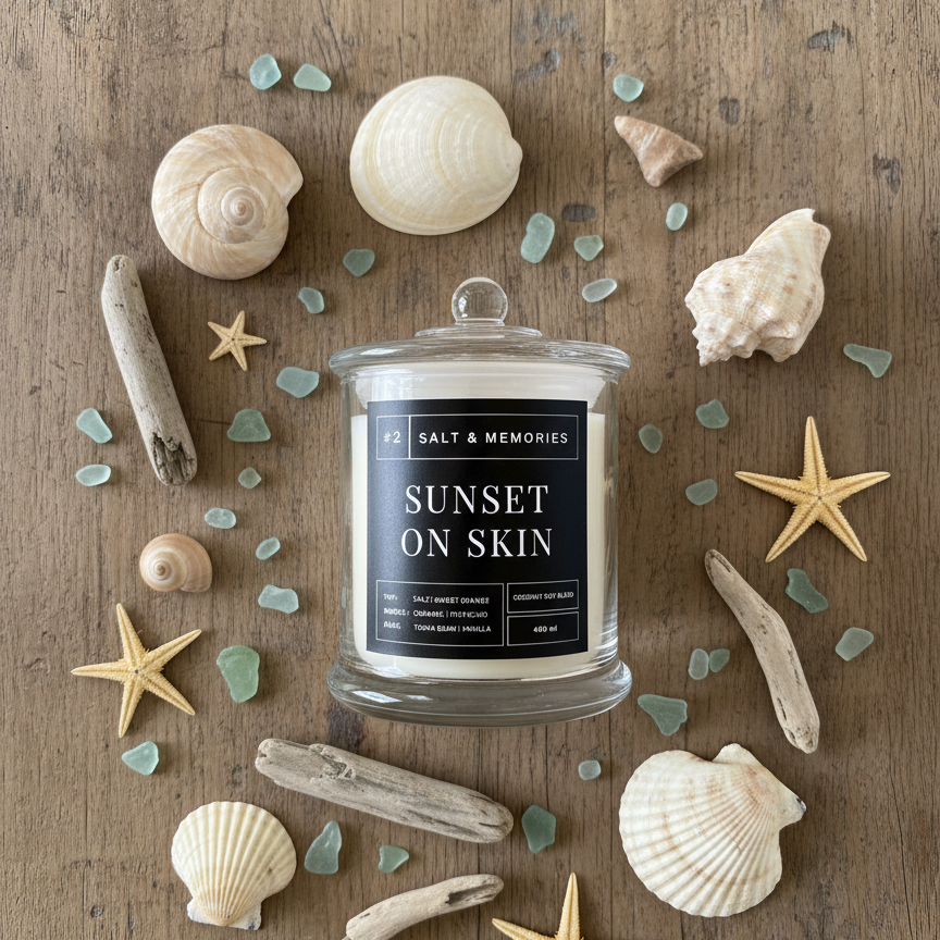 Sunset On Skin Candle – Coconut, Caramel & Vanilla 350g | Australia
