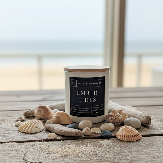 Ember Tides Candle – Citrus, Lavender & Sandalwood 400g | Luxury Coco Soy, Australia