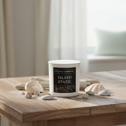 Static Island Candle – Coconut, Lime & Vanilla 400g | Luxury Coco Soy, Australia