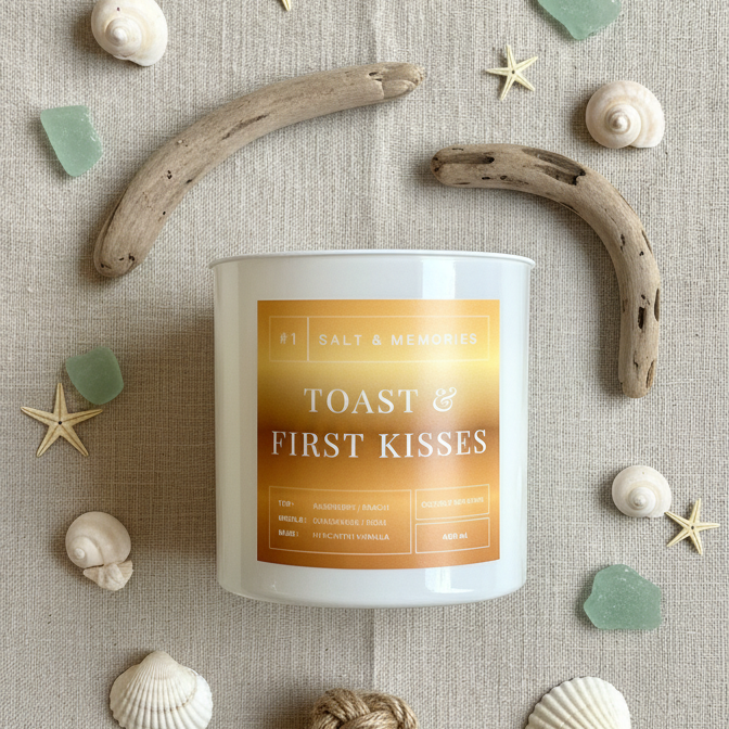 Toast & First Kiss Candle – Berries, Champagne & Vanilla 350g | Luxury Coco Soy, Australia