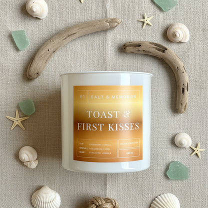 Toast & First Kiss Candle – Berries, Champagne & Vanilla 350g | Luxury Coco Soy, Australia