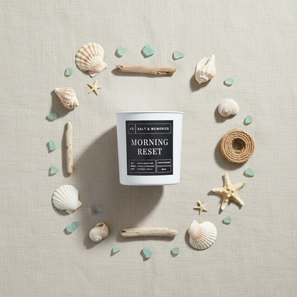 Morning Reset Candle – Crisp Citrus & Floral 400g | Luxury Coco Soy, Australia