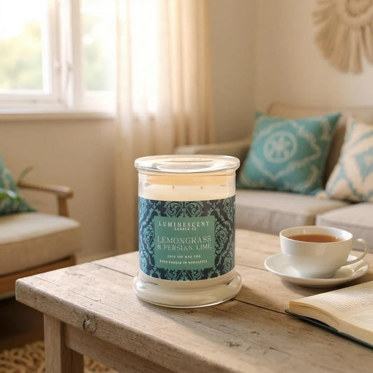 Lemongrass & Persian Lime Candle – Crisp Citrus & Floral 350g | Luxury Coco Soy, Australia